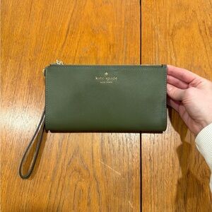 Kate Spade Olive Green Wristlet